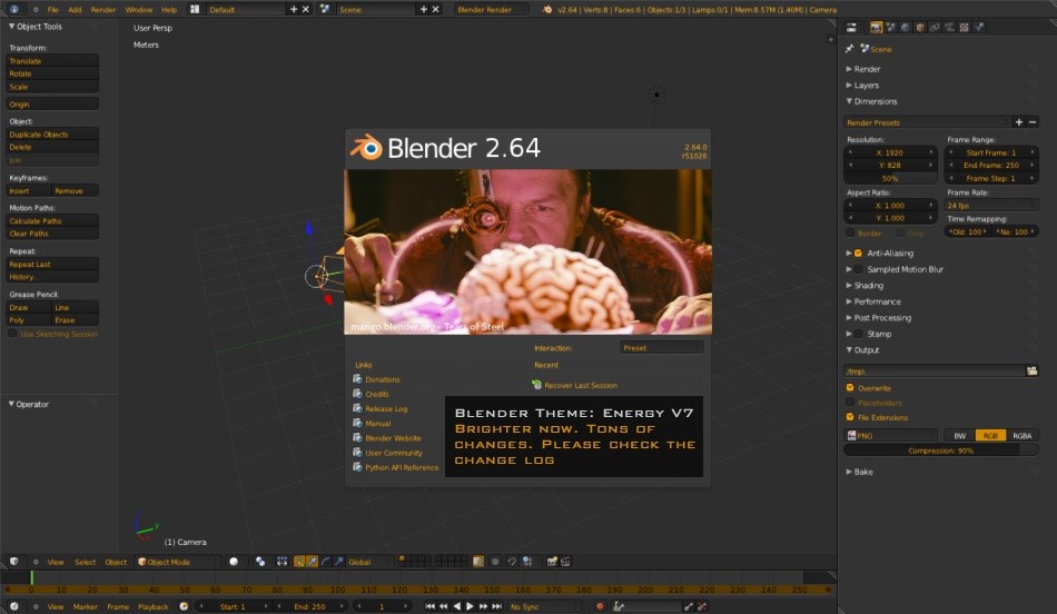 Blender Theme: Energy v7 preview image 1
